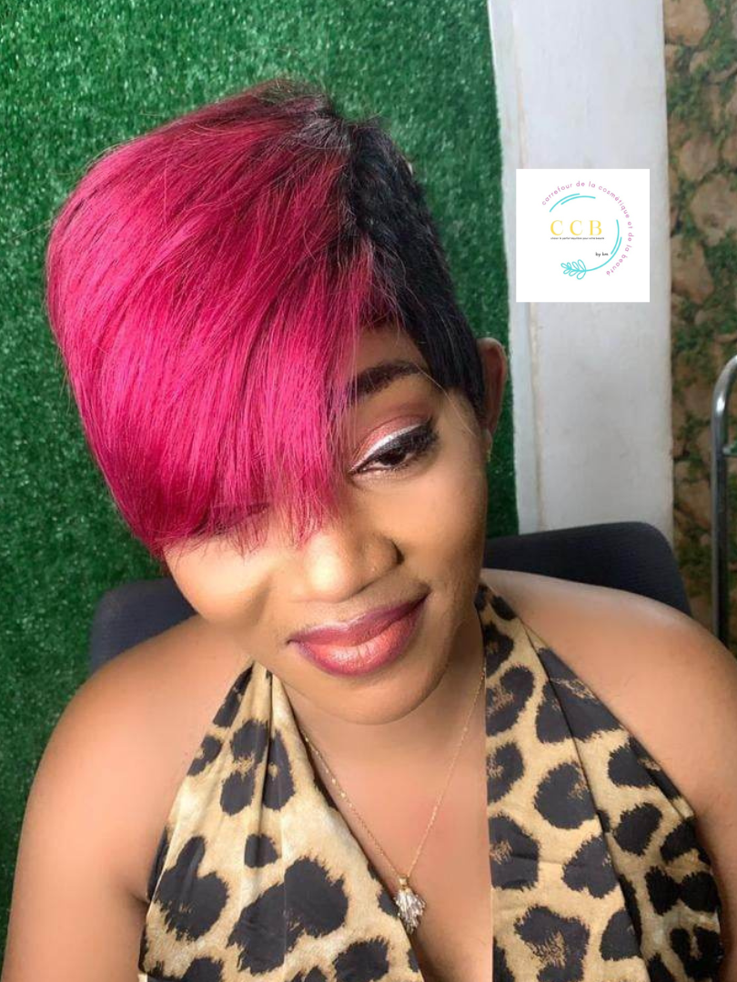 Mini Coupe Rihanna naturelle ( Rose )
