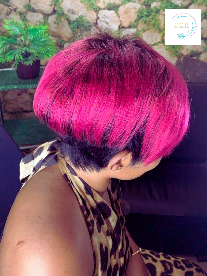 Mini Coupe Rihanna naturelle ( Rose )
