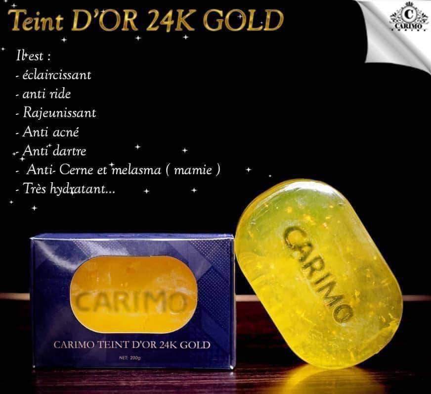 Savon 24k teint d’or Carimo