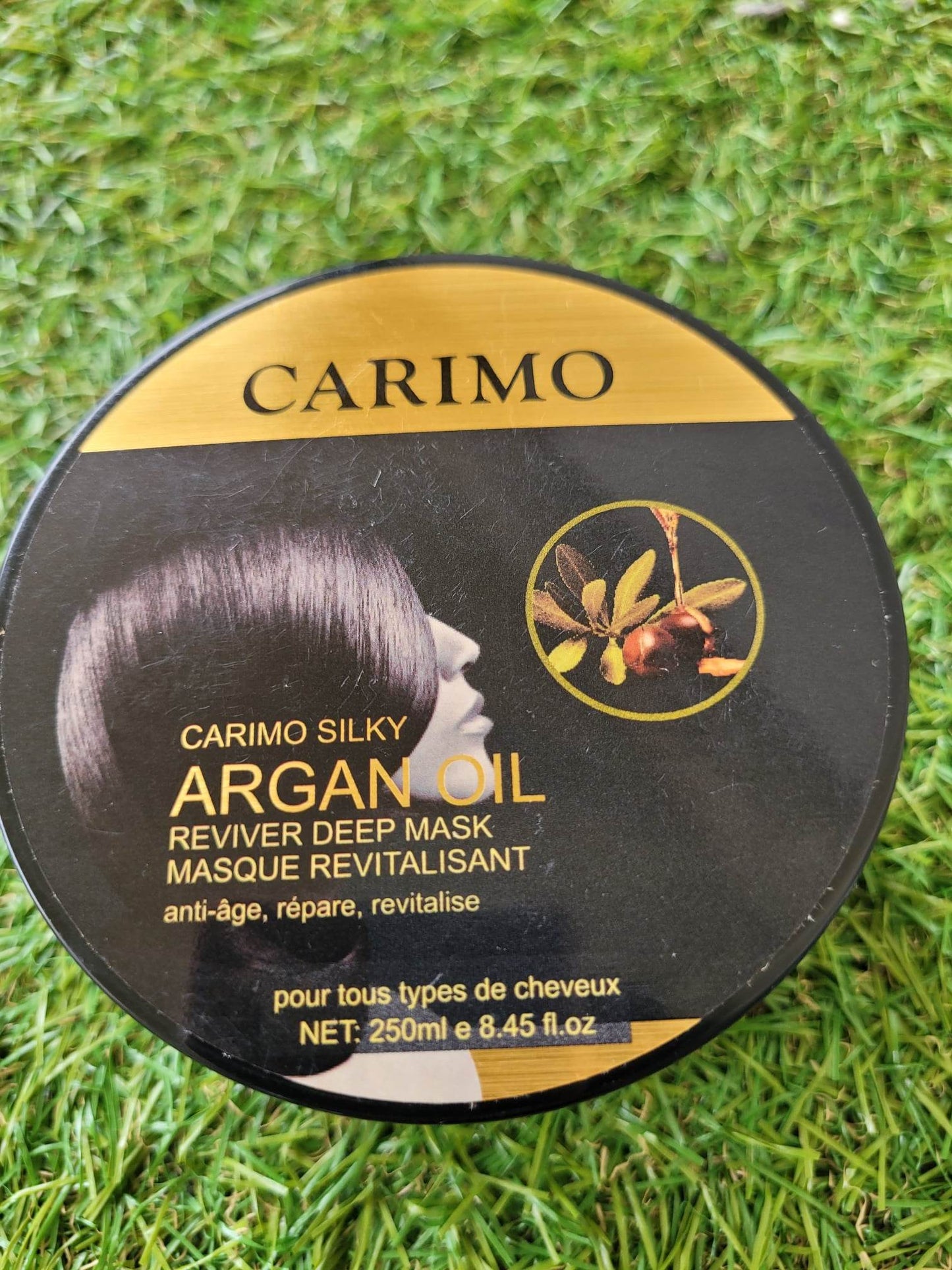 Masque revitalisant à l'huile d'argent pour cheveux