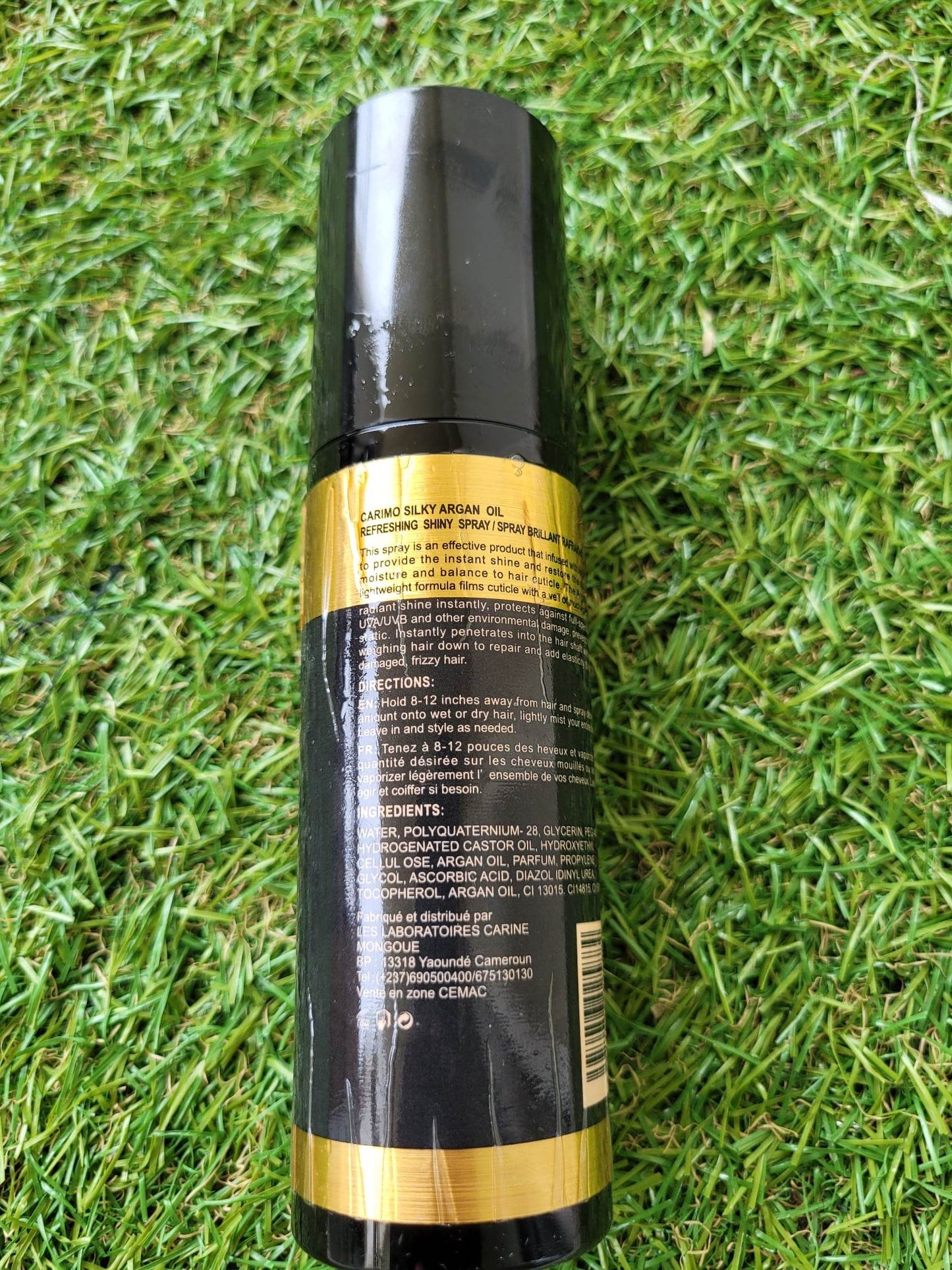 Spray brillant pour cheveux