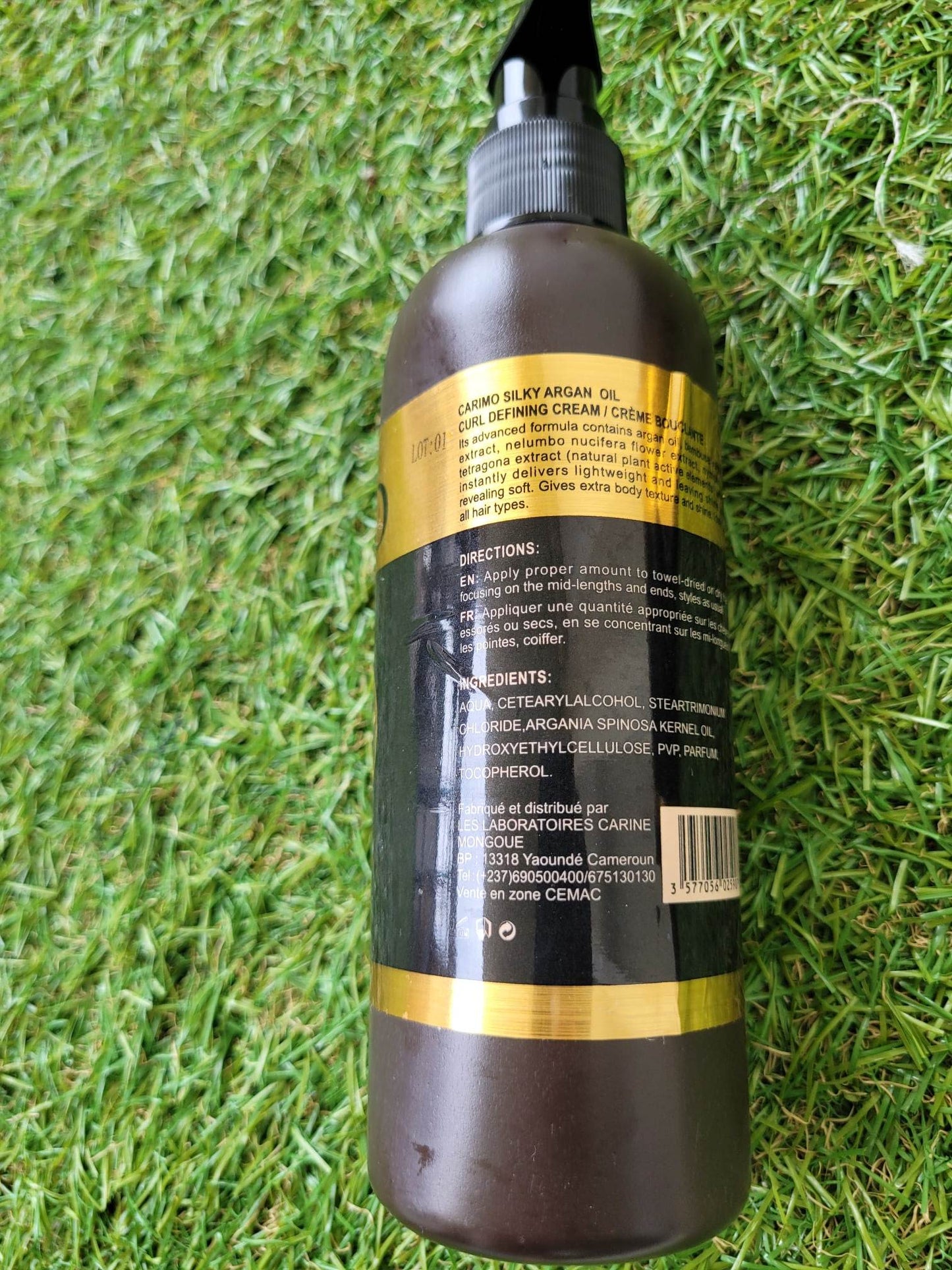 Crème bouclante pour cheveux